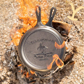 Yellowstone™ 3.2 Quart Seasoned Cast Iron Bucking Bronco Combo Cooker
