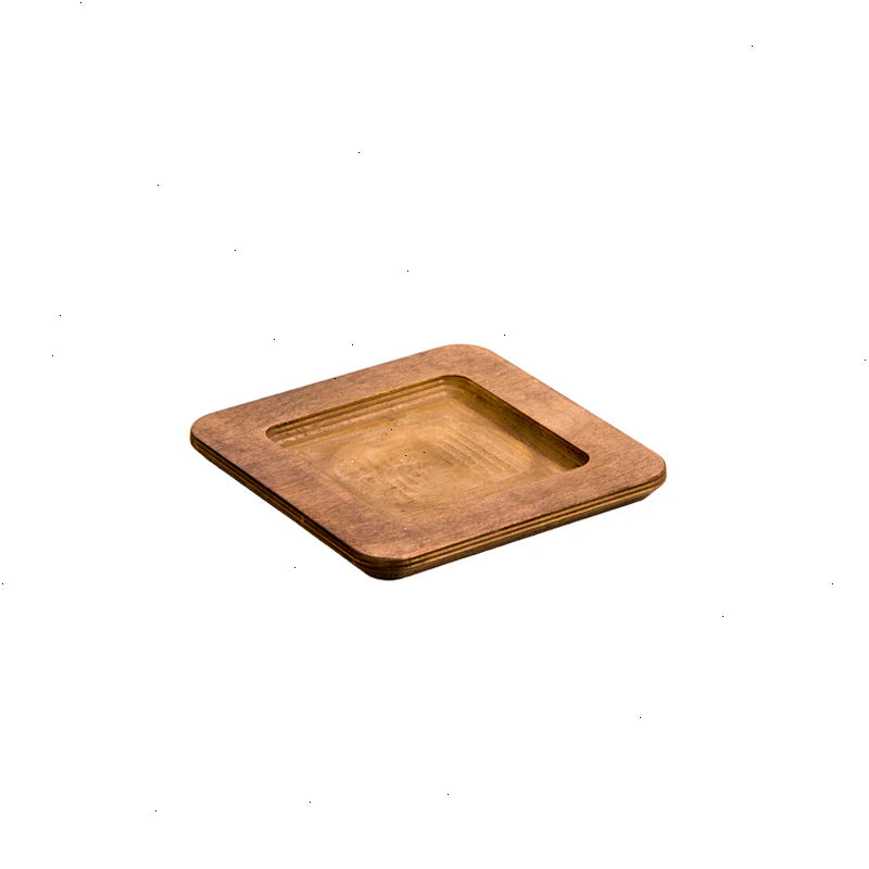 5.5 Square Walnut Wood Underliner 